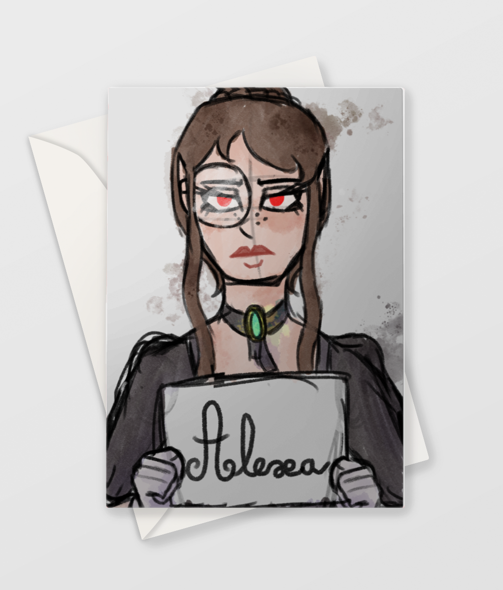 Alexa ’s Greetings from Prison (Greeting Card + Envelope)