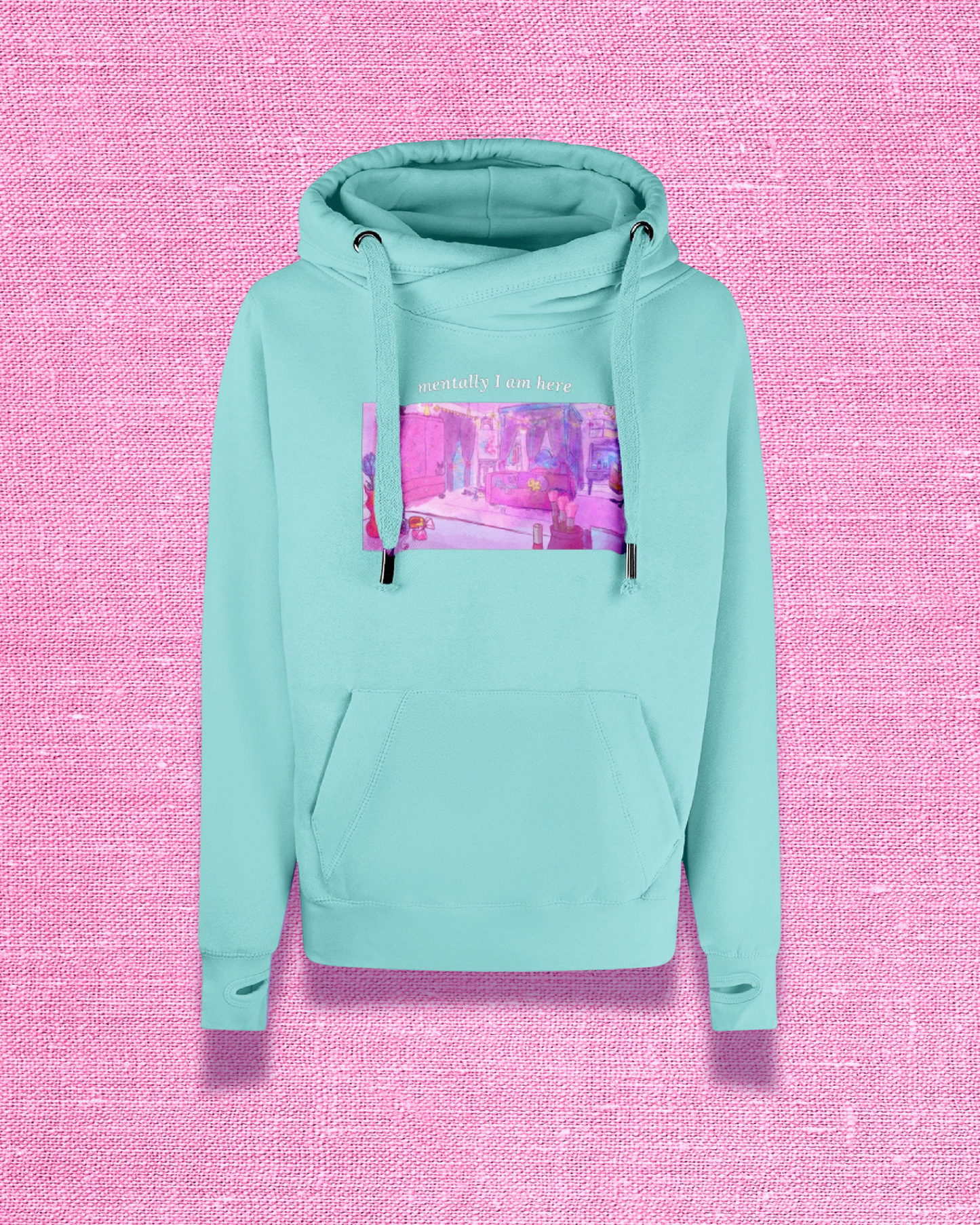 Salem's bedroom + Black cat (Comfy Hoodie)